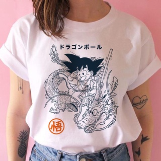 Popular Anime Dragon Ball Goku t-Shirt y2k De Gran Tamaño De Las Mujeres De Dibujos Animados Kawaii Camiseta (1)