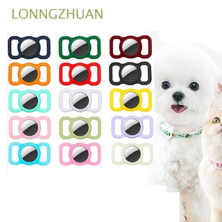 lonngzhuan - funda protectora de silicona resistente para rastreador de silicona, diseño de airtags, localizador de manga protectora, hogar colorido, suministros para mascotas, llave de perro, collar para mascotas, llavero, tracker, estuche multicolor