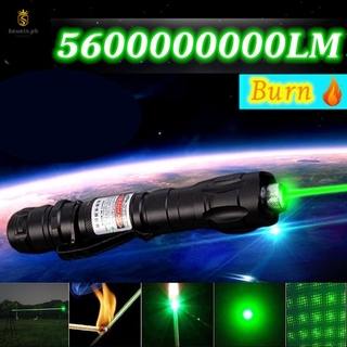 Dws ​ Super potente láser de combustión 5Miles gama 532nm verde/rojo puntero láser pluma Visible haz 8000M Lazer antorcha (sin batería)