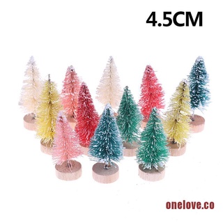 ONELOVE 12x Tabletop Christmas Pine Tree Xmas Mini Snow Trees Festival Decoration Gifts