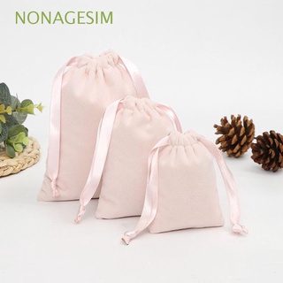 NONAGESIM Fashion Velvet Bag Portable Storage Pouch Jewelry Bag Gift Wedding Party Dust Protect Wrapping Bag Drawstring Pouches/Multicolor