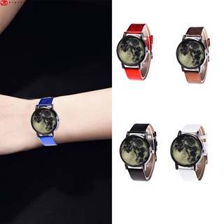 relojes casuales impresos relojes de cuarzo reloj de cuero falso de cuero relojes a la moda para mujeres hombres adolescentes pareja