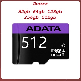 Púrpura Y Negro ADATA Tarjeta De Memoria 64gb 128gb 256gb 512gb Impermeable micro sd Para MP3 Teléfono Móvil MP4 Deportes