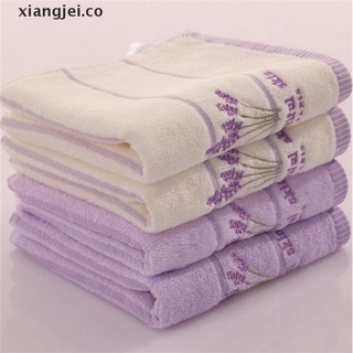 [xiangjei] juego de toallas de algodón bordado lavanda aromaterapia suave baño mano toalla toalla co