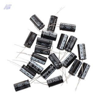 20 pzas electrolítico de aluminio 1000uf 50v 13x25mm negro