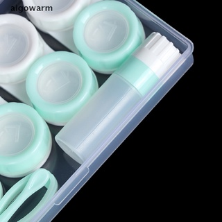 aigowarm - caja de almacenamiento para lentes de contacto (5 pares, con botella y pinzas co) (4)