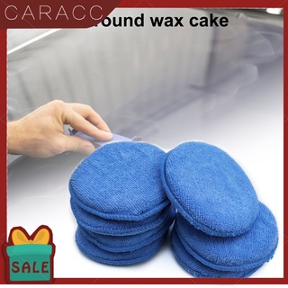 Caracc 12 pzs aplicador de espuma de alta densidad/almohadilla de limpieza de esponja de poliéster para coche