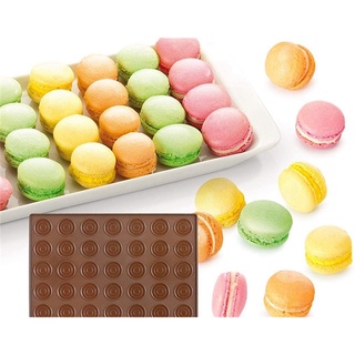 3 Pack Macaron Silicone Mat for Perfect Cookies, Non-Stick Coated (3)