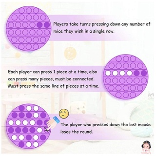 Rainbow Push Bubble Pops Fidget juguete sensorial para Autisim necesidades especiales Anti-estrés juego alivio del estrés Squish Pops It Fidget juguetes (6)