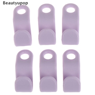 [beautyupop] 6 pzs ganchos de plástico para colgar en el armario con ahorro de espacio para armario
