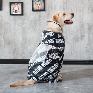 Gran Perro impermeable de cuatro patas mediano grande perro Golden Retriever chubasquero Samoyed Labrador mascota ropa grande para perros (7)