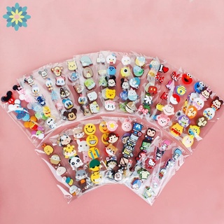 10 piezas de dibujos animados flor Anime Charm Set zapatillas zuecos accesorios YUE