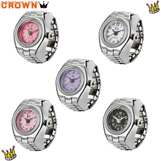 corona para hombres y mujeres estilo vintage pulsera coreana moda anillo reloj en forma de pareja anillo harajuku estilo simple personalidad/multicolor (1)