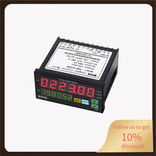 90-260v ac/dc contador digital longitud medidor de lote 1 salida de relé preestablecido (1)