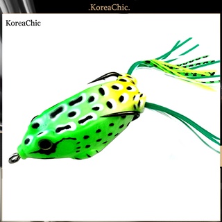 <koreachic> 6cm 12g forma de rana pesca Artificial realista suave señuelo cebo herramienta de aparejos