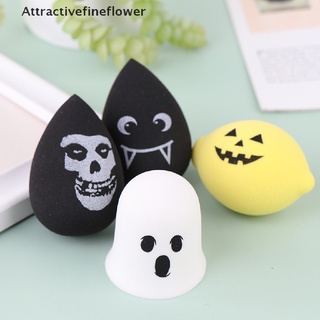[aff] 1 pza esponja fantasma de calabaza de halloween/esponja divertida para maquillaje/huevos/herramientas de maquillaje/atractivefineflower