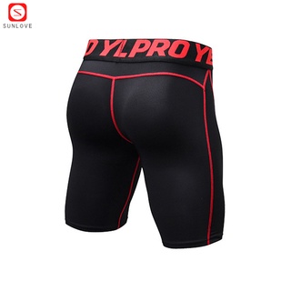 pantalones cortos deportivos elásticos ajustados ajustados de secado rápido para hombre (2)