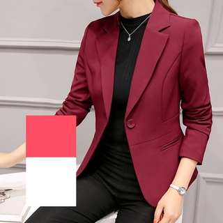 moda para mujer casual moda slim fit business basic chaqueta traje señora blazers ropa de trabajo (5)