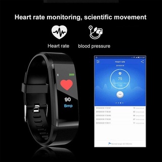 Reloj rastreador de ejercicios de Fitness de 115 Plus para el deporte/Monitor de actividad de ritmo cardíaco a prueba de agua (7)