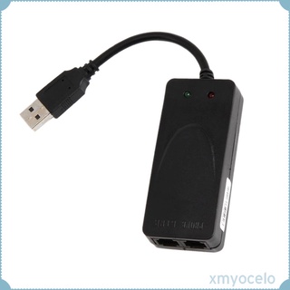 USB 2.0 56K Adaptador De Cable De Módem De Datos De Doble Puerto Para Win 98/ME/XP/Vista (1)
