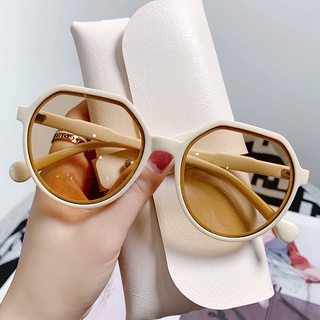 2021nuevo estilo blanco gafas de sol mujeres estilo moda Red estilo Retro pequeño marco marrón gafas de sol pequeña cara Styleins-estilo