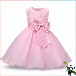 [QC] Vestido De Princesa Con Estampado Floral Para Bebés Y Niñas/Fiesta