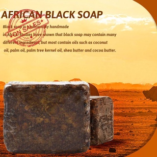 Africano negro jabón de limpieza corporal jabón de baño negro jabón G0Z3 (1)