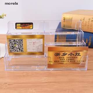 morelx - soporte para tarjetas de visita (8 bolsillos, acrílico transparente, soporte de pantalla co)
