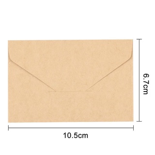 🍊Yann🍊 20 unids/Set boda carta invitación Western Envelope regalo de negocios tarjeta de visita almacenamiento de papel Mailer creativo suministros de oficina Mini serie papelería Retro papel Kraft/Multicolor (3)