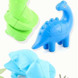 Cubo de rubik Stegosaurus Triceratops Kindergarten inteligencia desarrollo juguetes educativos (4)
