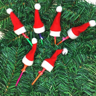 20pcs mini lollipop lollypop santa claus sombreros envoltura de navidad fiesta decoración
