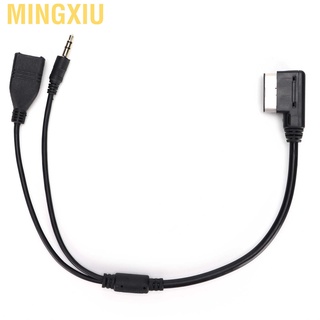 Mingxiu AMI - adaptador USB portátil duradero para cable auxiliar