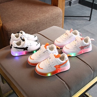 Zapatos led niños niños zapatillas planas bebé niño iluminación blanco zapatos