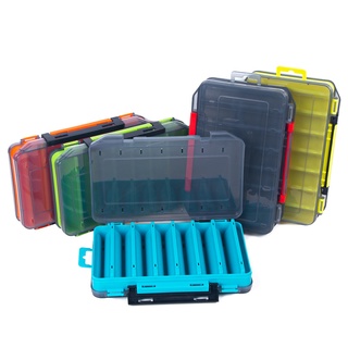 hengjia box 14 compartimentos accesorios de pesca señuelo gancho cajas de almacenamiento de doble cara de alta resistencia