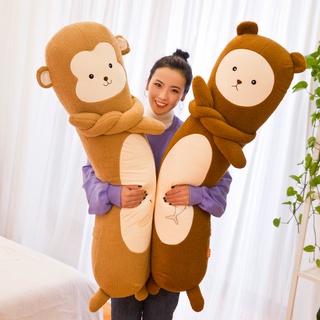 Tira de animales de dibujos animados abrazo de peluche de juguete mono conejo muñeca almohada cilindro abrazo durmiendo regalo de cumpleaños cama