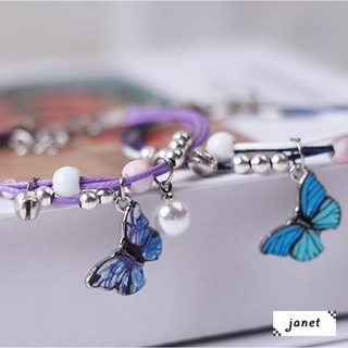 Pareja de pulseras de mariposa, pulsera multicapa ajustable para mujer, regalo de joyería Janet (5)