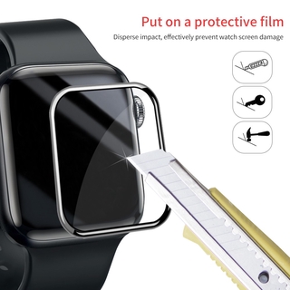 vidrio templado cobertura completa apple watch se 6 5 44 mm 40 mm 38 mm 42 mm protector de pantalla para iwatch series 4 3 2 1