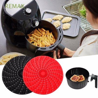 REMAK Square Air Fryer Liner Reusable Cooking Tool Baking Mat Fit all Airfryer Silicone Round Replacement Non-Stick Air fryer accessories