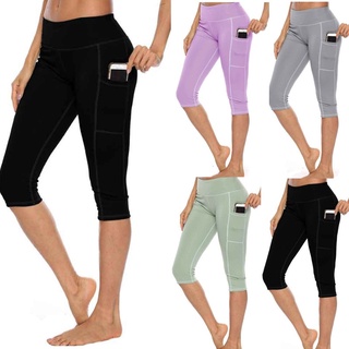 pantalones de yoga para mujer/pantalones de color sólido para mujer