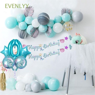 EVENLYY 5pcs Inflatable Aluminum Foil Home Decor Mermaid Helium Balloon Digital Air Balloons New Year Number DIY Gifts Birthday Party Supplies Hot 32inch