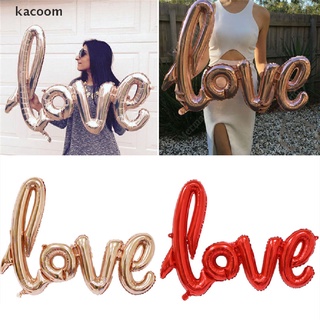 Kacoom LOVE Shape Foil Balloon Birthday Wedding Party Anniversary Decor Helium Balloon CO