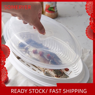 someryer - vaporizador de pescado antiadherente, sin bpa, pp, microondas, verduras, cocina