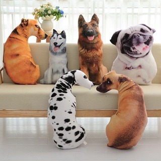 3d perros impresión lindo animales cojín felpa muñeca juguete niños regalo hogar sofá decoración