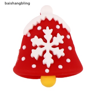 bsbl 10 piezas de dibujos animados de resina de santa claus árbol de langostino de nieve de navidad diy accesorios decoración bling (2)