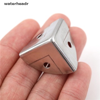 (waterheadr) 4 soportes de esquina de metal plateado para ángulo, protector de maletero, caja de pecho a la venta (5)