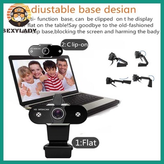[812] webcam de alta definición con micrófono giratorio pc de escritorio cámara web videollamada