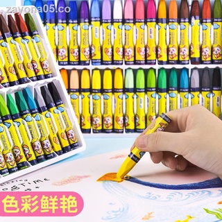 ☏Pastel al óleo lavable 12 24 36 juego de colores kindergarten graffiti crayones en caja crayones regalo escolar para niños