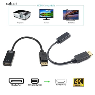 [sakari] mini displayport dp macho a hdmi hembra hd 1080p cable adaptador para proyector tv [sakari]