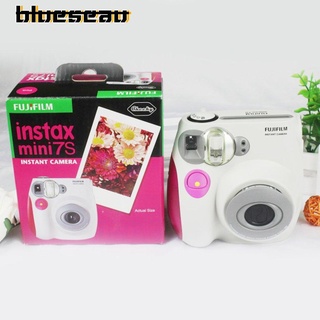 [blueseau] cámara de película instantánea fujifilm mini 7s con flash automático manual de enfoque fijo (1)