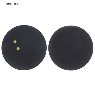 [Meifuyi] Squash Ball Two-Yellow Dots Low Speed Sports Rubber Balls Competition Squash 439CO (6)